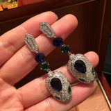 Colorful Snake Earring for Women High-Grade Jewelry