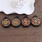 Indian Golden Buddha Pendant Copper Beads for Jewelry Making