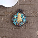 Indian Golden Buddha Pendant Copper Beads for Jewelry Making