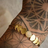 Inlay Stones Colour Metal Bracelet Vintage Style Individuality Teamperament