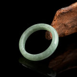 Natural Emerald A-goods Ring For Men Women Couple Pair Circle Jade Hand Jewelry