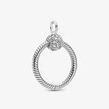 925 Silver Zircon Tassel Double Layer Necklace for Women