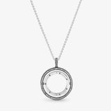 925 Silver Zircon Tassel Double Layer Necklace for Women