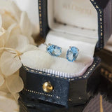 Sky Oval Gemstone Earrings - Bright Jewelry Accessories