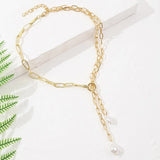 Personalized Alloy Necklace Drop Pendant Clavicle Necklace