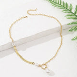 Personalized Alloy Necklace Drop Pendant Clavicle Necklace