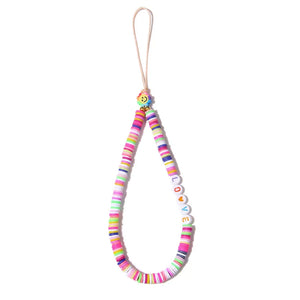 Colorful Smiling Letter Beads Star Phone Chain