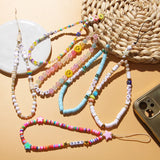 Colorful Smiling Letter Beads Star Phone Chain