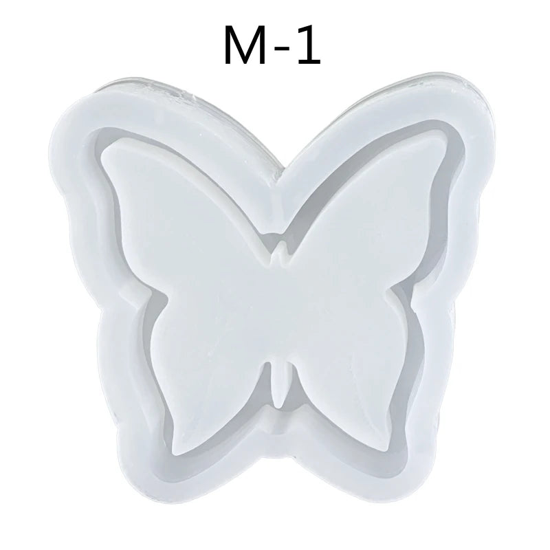 Butterfly Shape Quicksand Silicone Mold Keyring Pendant