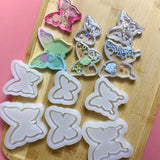 Butterfly Shape Quicksand Silicone Mold Keyring Pendant