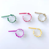 Small Fresh Flower Metal Earrings
