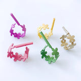 Small Fresh Flower Metal Earrings