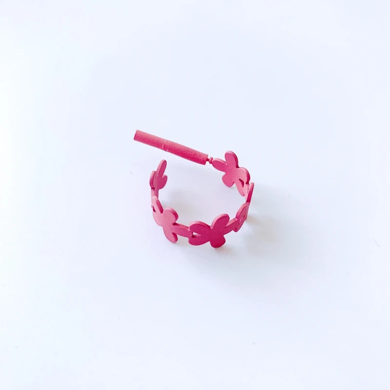 Small Fresh Flower Metal Earrings