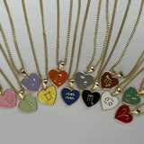 Zodiac Constellation Heart Necklace