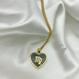 Zodiac Constellation Heart Necklace