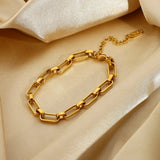Exaggerated Hollow Thick Chain Bracelet Punk Jewelry
