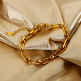 Exaggerated Hollow Thick Chain Bracelet Punk Jewelry