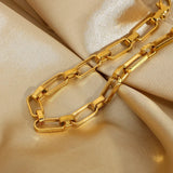 Exaggerated Hollow Thick Chain Bracelet Punk Jewelry