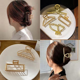 Metal Geometric Hair Clips for Girls Hair Accessories Gift