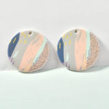 Geometric Print Acrylic Earrings DIY Material