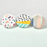 Geometric Print Acrylic Earrings DIY Material