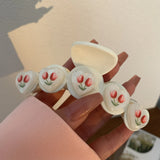 Ins Hot Spring Love Heart Tulip Hair Clip Claw Plastic Shark Clip