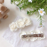 Small Fragrant Wind Cloth Art Camellia Hairpin Hairband Retro Fairy Hairpin