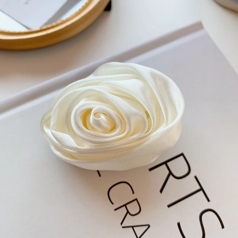 Small Fragrant Wind Cloth Art Camellia Hairpin Hairband Retro Fairy Hairpin