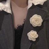 Small Fragrant Wind Cloth Art Camellia Hairpin Hairband Retro Fairy Hairpin