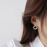 Tiny Pearls Bowknot Earring for Women - CZ Stud Earrings