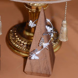 Hollow Butterfly Earring Women 925 Silver Wedding Jewelry Pendant