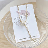 Ins Hot Opal Women Necklace Plated 3 layers 14k Real High Qulity