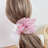 Korean Sweet Organza Floral Hair Ties for Girls