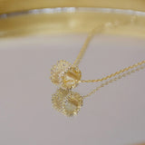 Zirconia CZ Necklace Wedding Pendant Jewelry