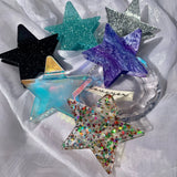Large Star Hair Clip Claw Acrylic Shark Clip Hair Accessory