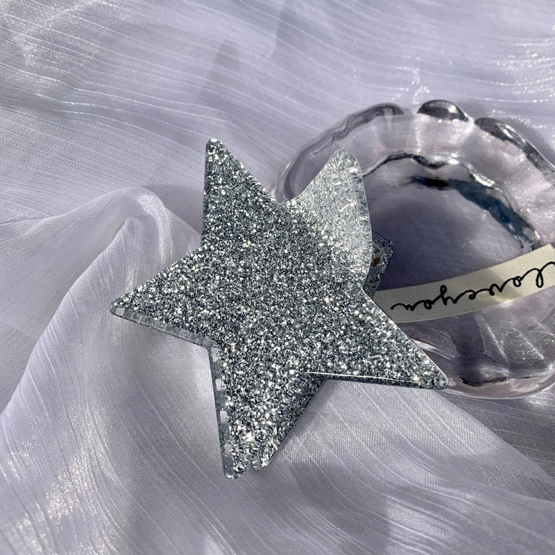 Large Star Hair Clip Claw Acrylic Shark Clip Hair Accessory