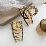 Crossed Metal Hair Claws Acetate Alloy Shark Clip Hair Accessory