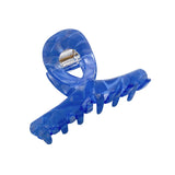 Medium Cross Hollow Pealescent Glossy Hair Clip Claw