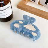 Acetate Hair Claws 8.5cm, Cloud Lightning Pattern Hair Claw