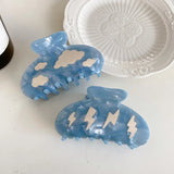 Acetate Hair Claws 8.5cm, Cloud Lightning Pattern Hair Claw