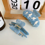 Acetate Hair Claws 8.5cm, Cloud Lightning Pattern Hair Claw