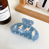 Acetate Hair Claws 8.5cm, Cloud Lightning Pattern Hair Claw