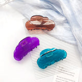 8.5CM Cloud Transparent Candy Acrylic Shark Clip Hair Accessories