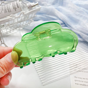 8.5CM Cloud Transparent Candy Acrylic Shark Clip Hair Accessories