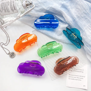 8.5CM Cloud Transparent Candy Acrylic Shark Clip Hair Accessories