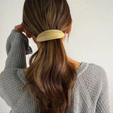8.5CM Retro Marbling Acetate Oval Hairpins Girl's Hair Accessories