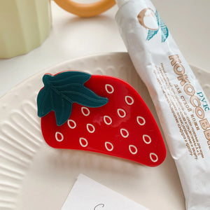 Fruit Acetate Hair Clip Claw Strawberry Watermelon Hair Accessories