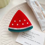 Fruit Acetate Hair Clip Claw Strawberry Watermelon Hair Accessories