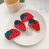 Fruit Acetate Hair Clip Claw Strawberry Watermelon Hair Accessories