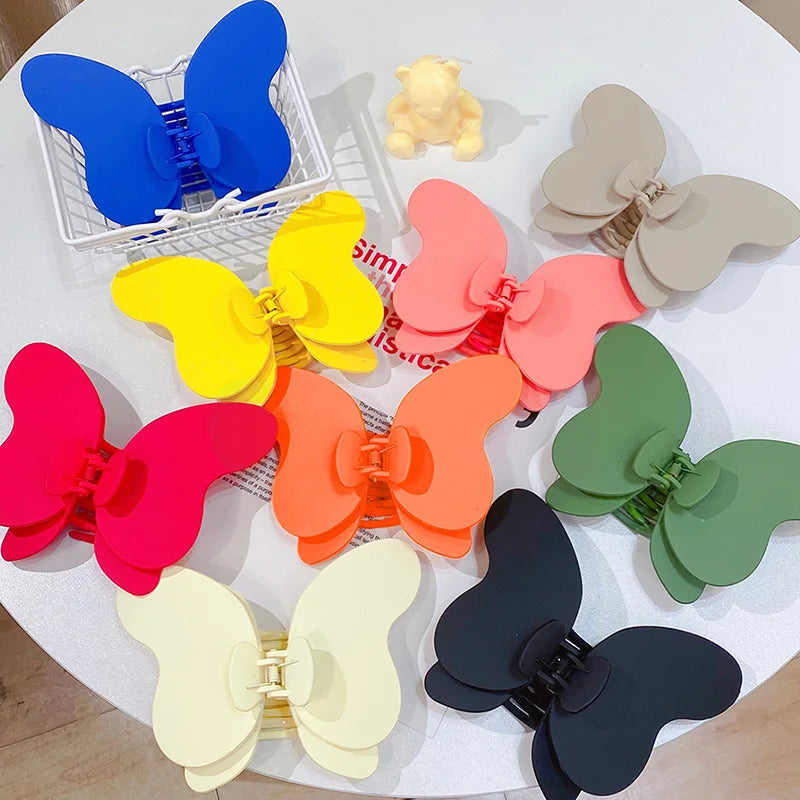 Oversized Butterfly Double-layer Hair Claw Candy Hair Clip Claw